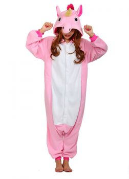 Kigurumi licorne Rose Vue de Face