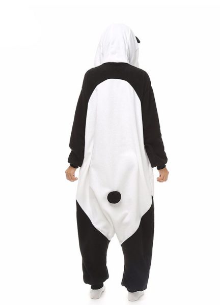 Pyjama Combinaison Panda Vue De Dos Avec Capuche