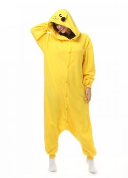 Pyjama Combinaison Pikachu Vue De Face Avec Capuche 2