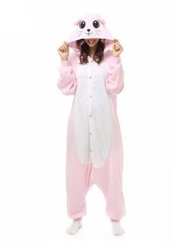 Pyjama Combinaison Souris Vue De Face Avec Capuche 3