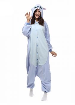 Pyjama Combinaison Stitch Vue De Face Avec Capuche 3