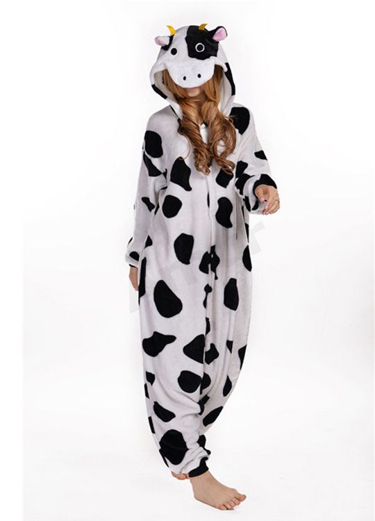Pyjama Combinaison Vache Pour Adulte Déguisement Kigurumi