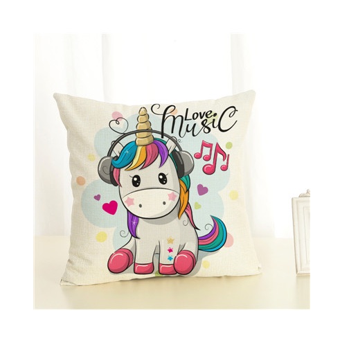 Coussin Licorne : housses et coussins motifs Licorne